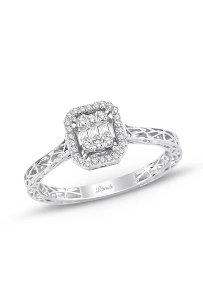 0.17 Ct. Modern Tasarım Baget Pırlanta Yüzük ürün görseli 1