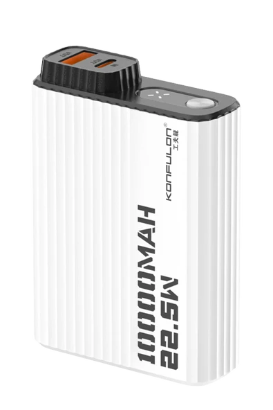 Fuchsia A40Q 10.000 mAh PD 20W Mini Powerbank - Siyah-Beyaz ürün görseli 1