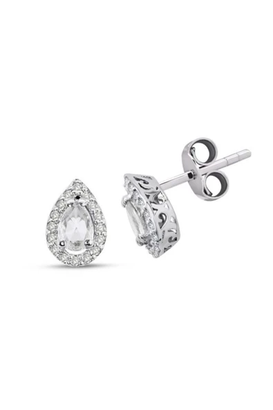 0.35 Ct Pırlantalı Damla Küpe ürün görseli 1