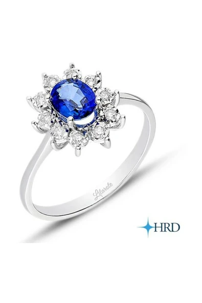 1.15 Ct Safir Pırlanta Yüzük ürün görseli 1