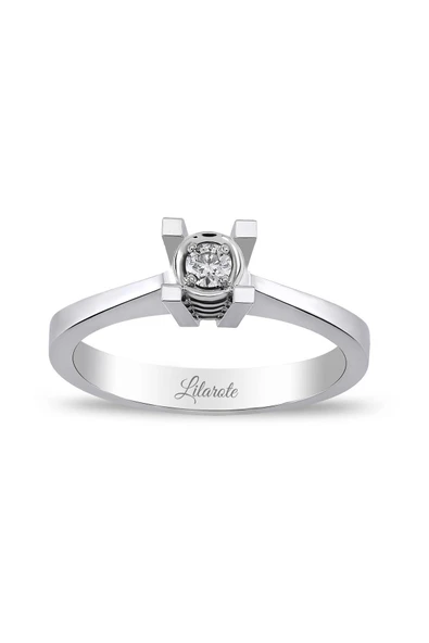 0.08 Ct Tektaş Pırlanta Yüzük ürün görseli 1