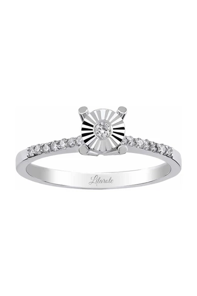 0.12 Ct Tektaş Pırlanta Yüzük ürün görseli 1