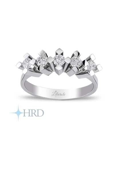 0.78 Ct Pırlanta Beştaş Yüzük ürün görseli 1
