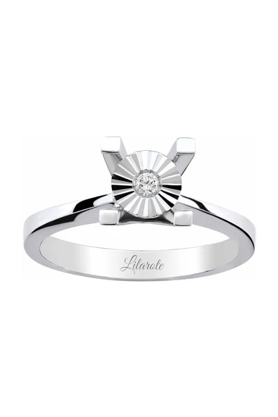 0.03 Ct Tektaş Pırlanta Yüzük ürün görseli 1