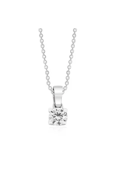 0.08 Ct Pırlanta Tektaş Kolye ürün görseli 1