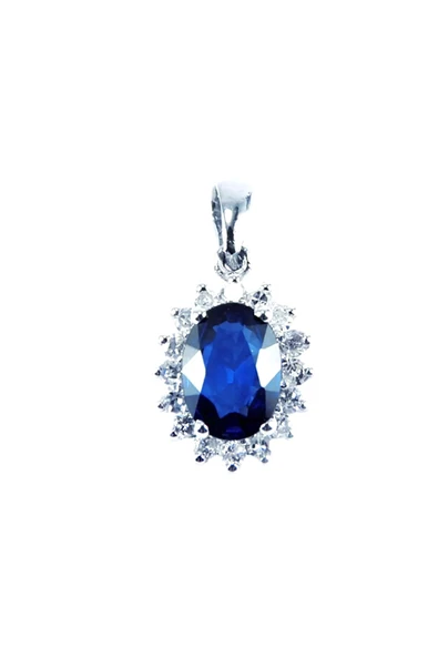 Pırlanta Safir Kolye 1.21 Ct ürün görseli 1