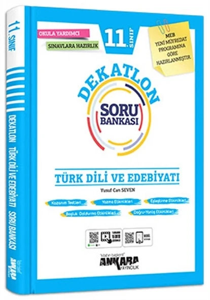 11.Sınıf Türk Di̇Li̇ Edebi̇Yati Dekatlon Soru Bankasi Ankara Yayın ürün görseli 1