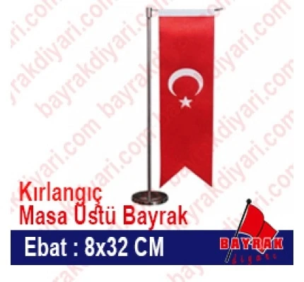 Kırlangıç Bayrak Türk Masa Bayrağı 8X32 ürün görseli 1