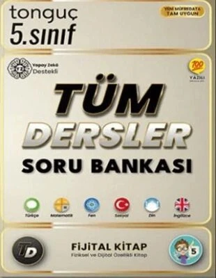 Tonguç 5.Sınıf Tüm Dersler Soru Bankası Fijital Kitap ürün görseli 1
