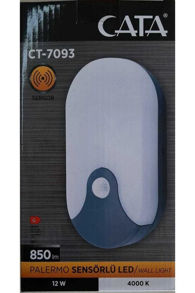 Cata 12w Sensörlü Dekoratif Led Aplik Ct-7093 ürün görseli 1