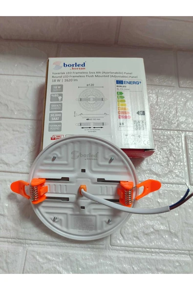 Borsan ekim aydınlatma 18 w ayarlanabilir yuvarlak sıva altı led panel BEYAZ ürün görseli 1
