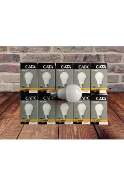 Cata CT-4277 9w Led Ampul beyaz 6500k 10 Lu Paket ürün görseli 1