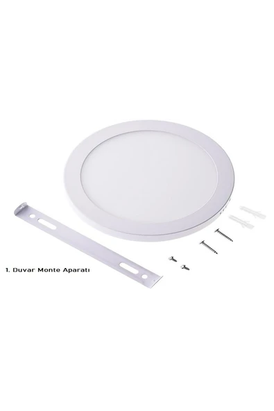 Cata 25w Beyaz Kasa Sıva Üstü Oval Led Panel Armatür Ct-5271b-b Beyaz Işık ürün görseli 1