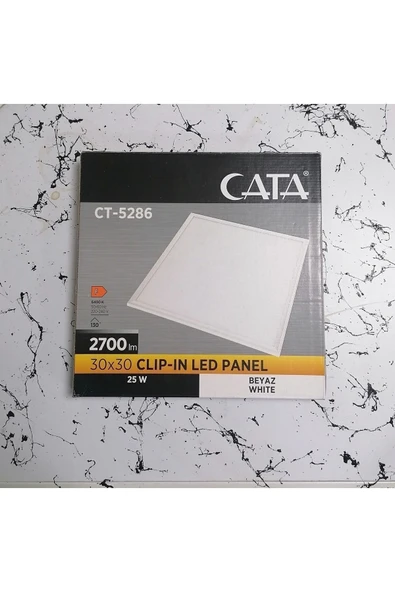 Cata Sıva Altı Led Panel Ct-5286 25 Watt 30x30 Klipin Led Panel Beyaz Işık ürün görseli 1