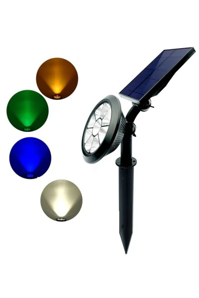 Cata Ct-7320 18w Ledli Solar Kazıklı Bahçe/çim Armatürü - Yeşil Işık ürün görseli 1