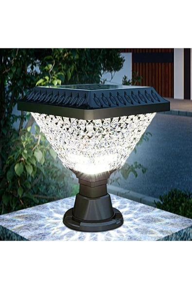Cata ekim aydınlatma 30 W Solar Kare Set Üstü Bahçe Aydınlatma Armatürü - Beyaz Işık - IP64 - CT-7315 ürün görseli 1