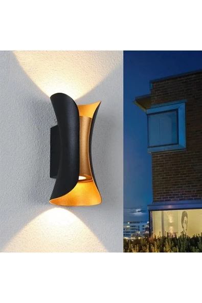 ECONA 10 Watt 3000k Günışığı Ledli Modern Tasarım Iç Ve Dış Mekan Led Aplik, Bahçe Armatürü ürün görseli 1