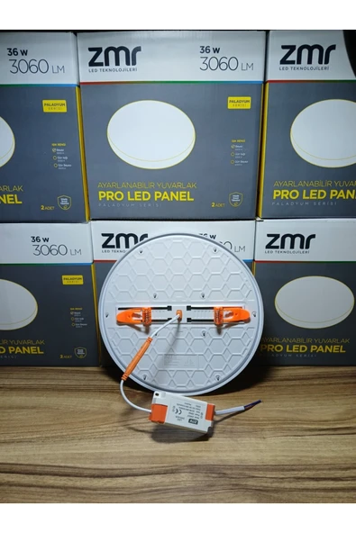 ZMR ekim aydınlatma 36 w ayarlanabilir yuvarlak yanaksız pro led panel spot GÜNIŞIĞI 3200K ürün görseli 1