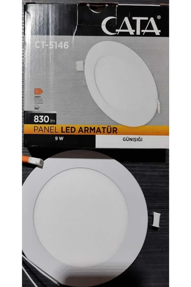 Cata Ct-5146 9w Beyaz Işık Led Panel Spot ürün görseli 1