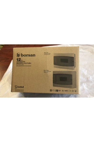 Borsan ekim aydınlatma 12 li SIVA ÜSTÜ w otomat kutusu (sigorta kutusu) H.F ürün görseli 1