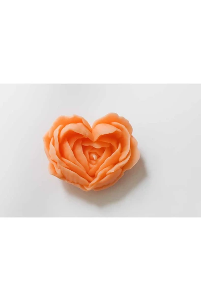 Kalpli Gül Yapraklı Soya Wax Mum ürün görseli 1