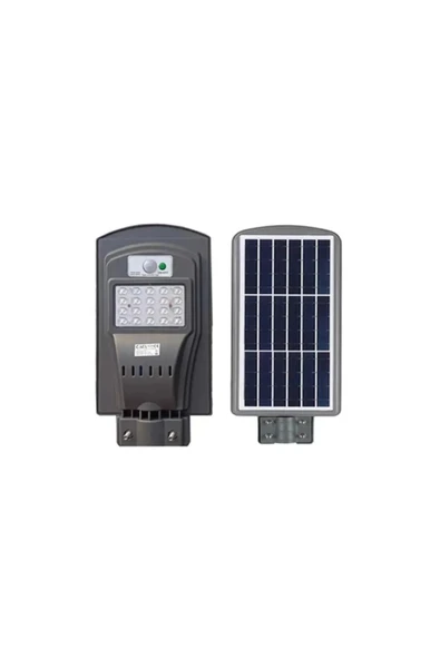 EKM29 ekim aydınlatma 60 w solar dış mekan sokak lambası uzaktan kumandalı beyaz ışık ürün görseli 1