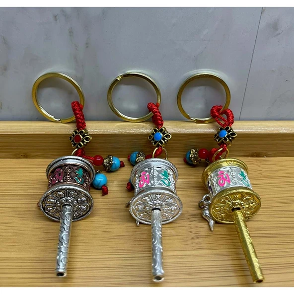 Metal Feng Shui Şans Çarkı Anahtarlık ürün görseli 1