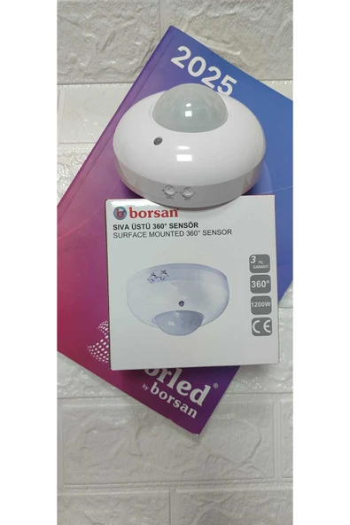 Borsan ekim aydınlatma 360 derece siva üstü sensör ürün görseli 1