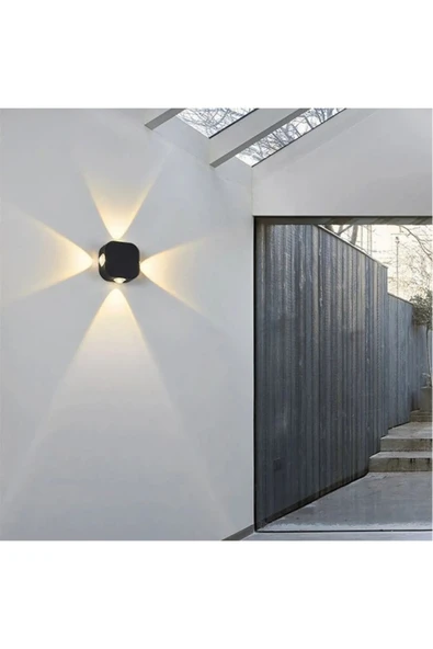 EKM29 ekim aydınlatma 4 Watt Dekoratif İç ve Dış Mekan Led Aplik, (Elektriğe Bağlı Çalışır) Duvar Apliği ürün görseli 1