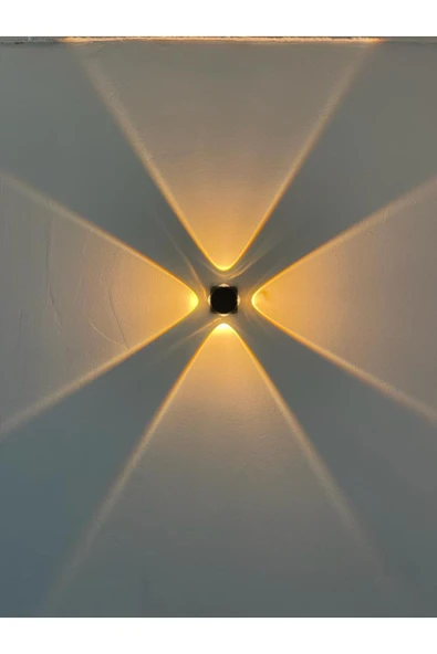 EKM29 ekim aydınlatma 4 Watt Dekoratif İç ve Dış Mekan Led Aplik, (Elektriğe Bağlı Çalışır) Duvar Apliği ürün görseli 1