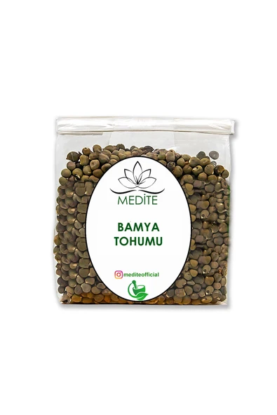 Bamya Tohum Tane (Abelmoschus esculentus) Yeni Hasat 90 gr ürün görseli 1