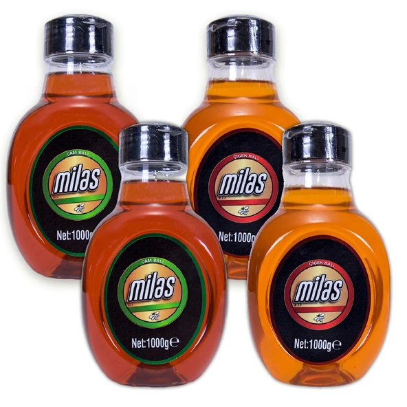 Milas Üreticiler Birliği Süzme Çam Balı 2 x 1 KG '' Süzme Çiçek Balı 2 x 1 KG ürün görseli 1