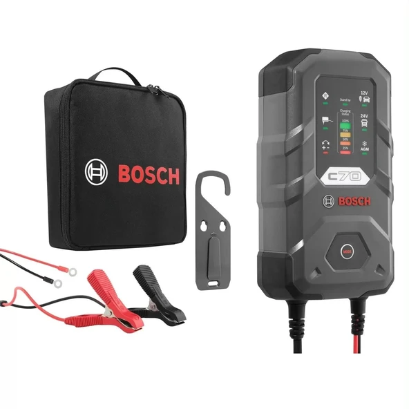 Bosch C70 Akü Şarj Cihazı 12/24V ürün görseli 1