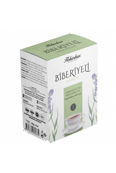 BİBERİYELİ KARIŞIK ÇAY Doğal 45'li Süzen Poşet ürün görseli 1