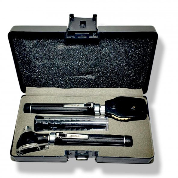 Archer Otoskop Oftalmaskop Seti Çift Handle - Resim 2