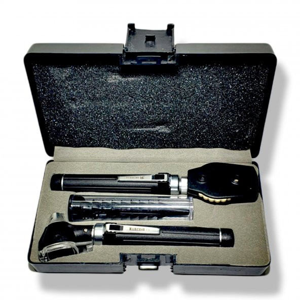 Archer Otoskop Oftalmaskop Seti Çift Handle - Resim 3