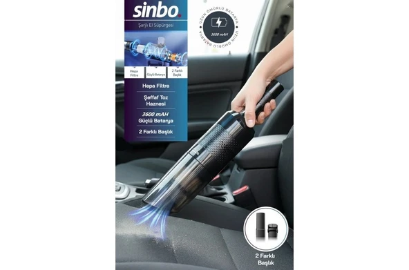 Sinbo SVC-8617 Elektrikli Araç Süpürgesi ürün görseli 1