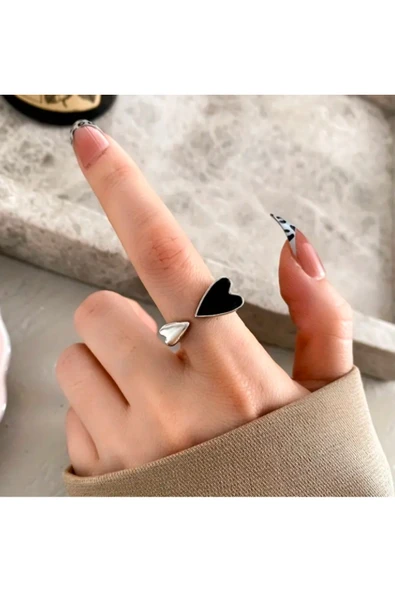Ayarlanabilir Kalp Yüzük ürün görseli 1