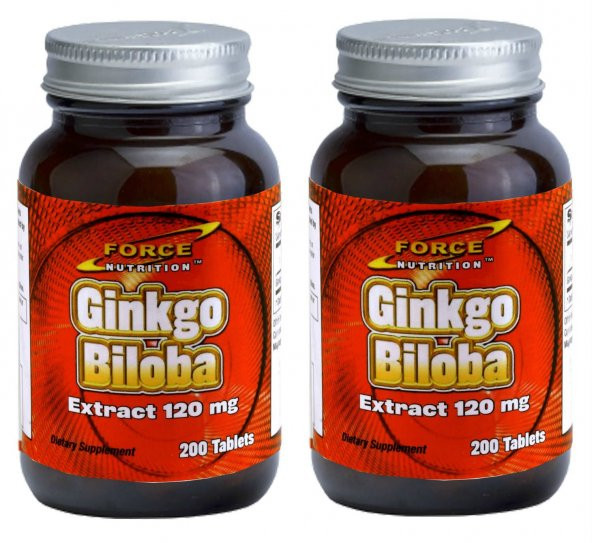 Force Nutrition Ginkgo Biloba Extract 120 Mg 200 Tab.2 kutu ürün görseli 1