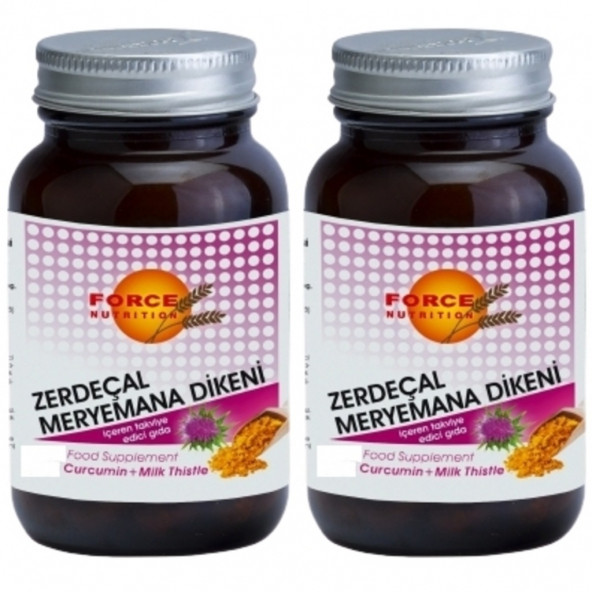 Force Nutrition Zerdeçal Milk Thistle 60 Tablet 2 kutu ürün görseli 1