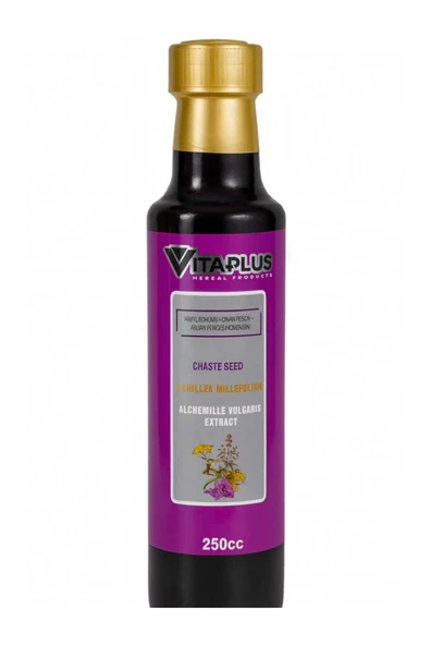 Vita Plus Hayıt Tohum Tanelu Civanperçemli Aslanpençesi Ekstraktı 250 ML ürün görseli 1