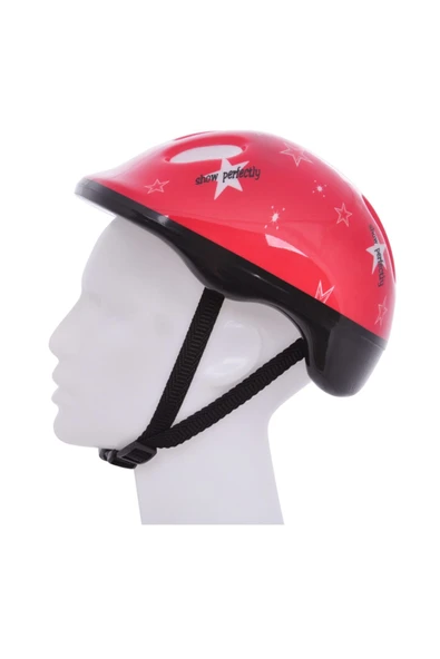Junior Bisiklet Kaskı Kırmızı - Resim 2
