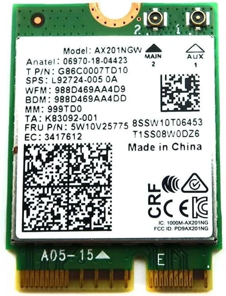 Casper Excalibur G870 Wifi Kartı (ax201ngw) Original ürün görseli 1
