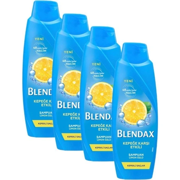Blendax Kepeğe Karşı Etkili Limon Özlü Şampuan 4 x 500 ml ürün görseli 1