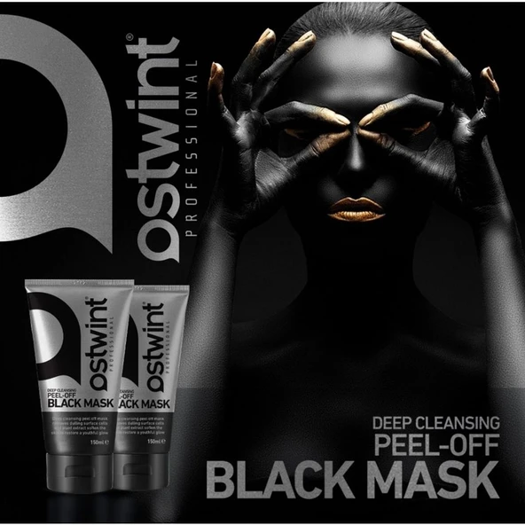 Ostwint Siyah Soyulabilir Maske 150 ml Tüm Cilt Tipleri İçin x 2 Adet ürün görseli 1