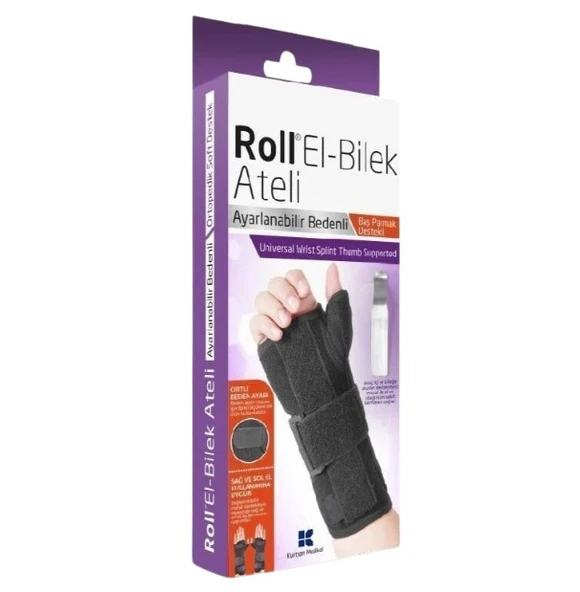 Roll Universal Başparmak Destekli El Bilek Ateli ürün görseli 1