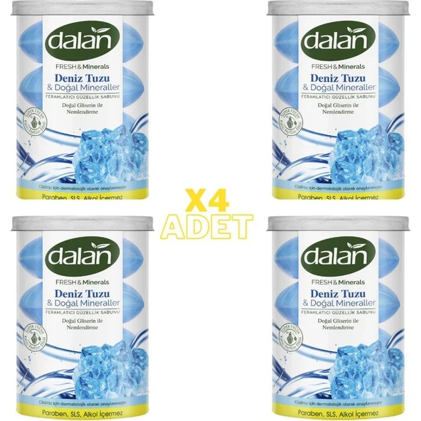 Dalan Fresh&minerals Deniz Tuzu & Doğal Mineraller Canlandırıcı Güzellik Sabunu 110GX4 (4 Adet) ürün görseli 1