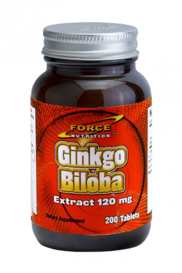 Force Nutrition Ginkgo Biloba Extract 120 MG 200 Tablet ürün görseli 1