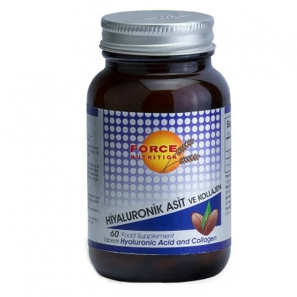 Force Nutrition Hyaluronic Asit ve Kollajen 60 Tablet ürün görseli 1