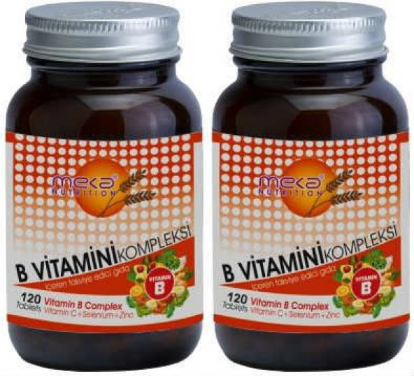 Meka Nutrition B Complex Selenium Zinc 120 tablet ürün görseli 1